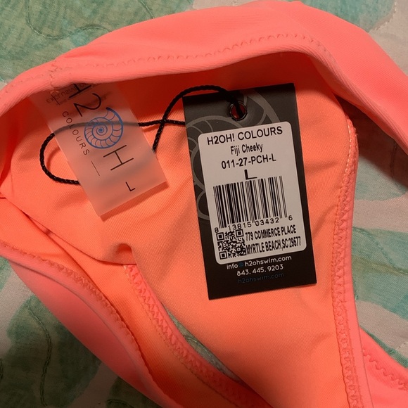 H2OH colours neon cheeky bikini bottoms - Picture 2 of 4